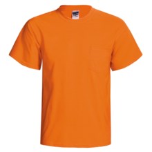 38%OFF レディースカジュアルシャツ Gildan50 / 50のポケットTシャツ - 半袖（男性・女性） Gildan50/50 のポケット t シャツ-半袖 （男性・女性）画像